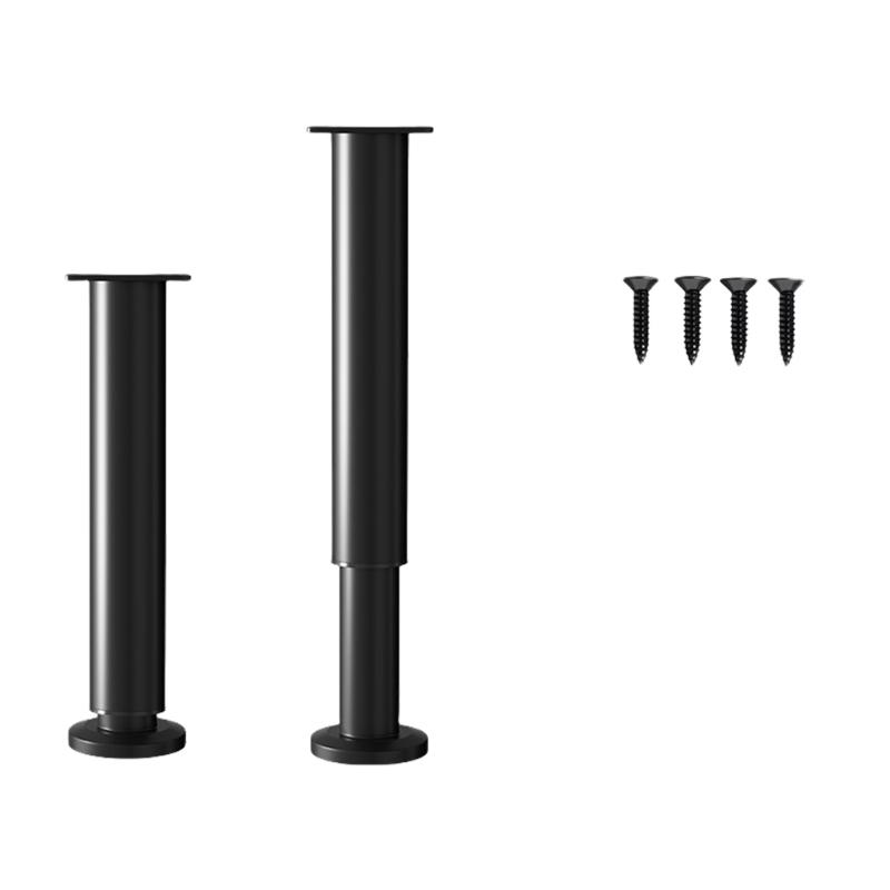 Packung mit 2 verstellbaren Stahlmöbelbeinen Sofabeine Couchbeine Stoßdämpfende Fußpolster für Schreibtische Sofas Regale & Kommoden