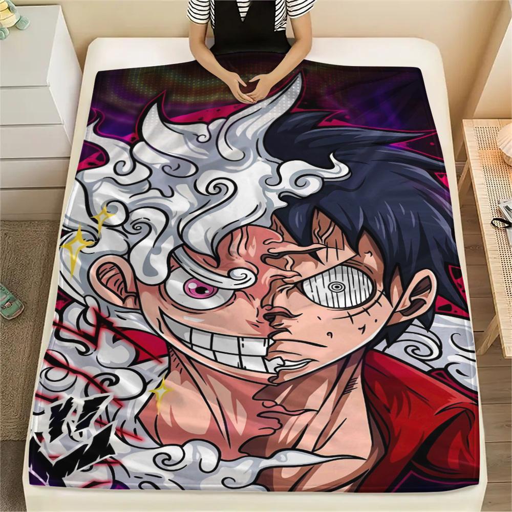 Luffy Indoor Furniture Matching Flannel Blanket, Warm Printed Cover for Chair Use, Picnic and Travel.-TING