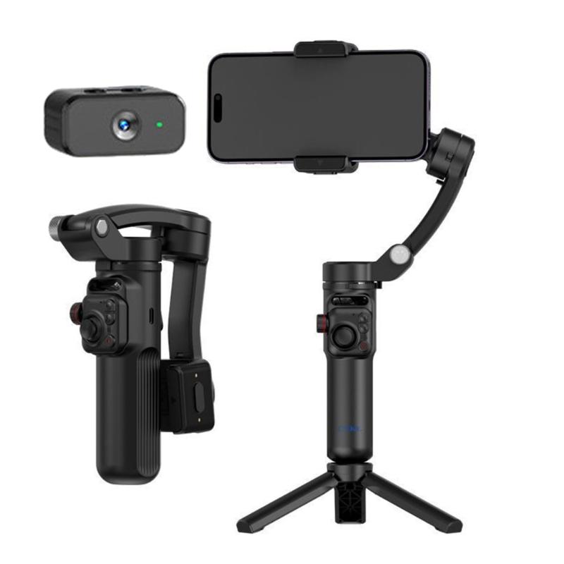 AI Power Orthogonal 3 Line Phone Gimbals Strong Phone Stabilizers Multifunctional Phone Gimbals for Video Recording