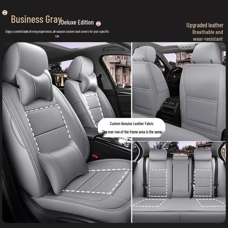 Custom-Made, All-Season, Thicker Car Seat Covers for New and Old Models, Full-Coverage