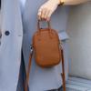 Kuskinn Skulderveske Allsidig Kvinnelig Student Søt Dame Rombe Messenger Skinnveske Praktisk Nøkkelkort Mobiltelefonveske