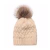 New children's knitted hat infant warm cold hat girl baby child solid color wool hat winter