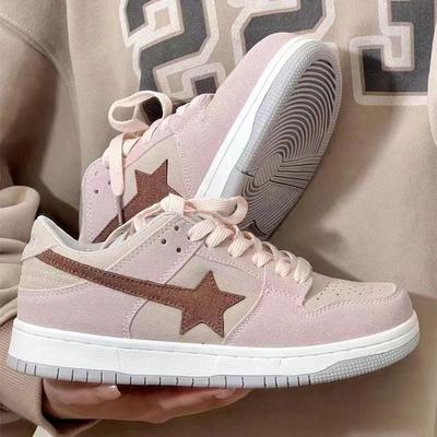 Niche Original 2024 New Star Retro Board Shoes Women's Ins Trendy Shoes Thick-soled Low-top Versatile Casual Student Shoes