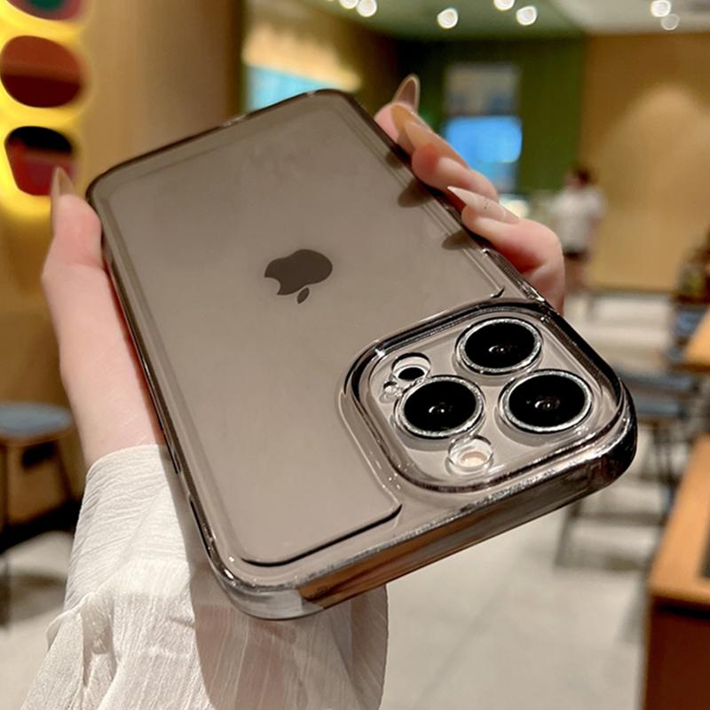 Luxury Transparent Shockproof Phone Case for iPhone 15 14 13 12 Mini 11 Pro X XR XS Max 7 8 Plus SE Clear Bumper Soft Tpu Cover