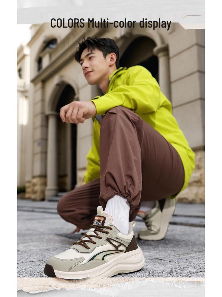 Men's Versatile Low-Top Casual Sneakers - Comfortable, Shock-Absorbing, Soft-Soled Outdoor & Sports Shoes