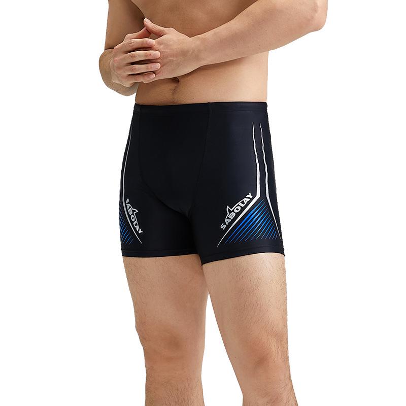SABOLAY Herren Racing Badehose - High-End Nylon Flat-Leg Design für professionelle Schwimmer