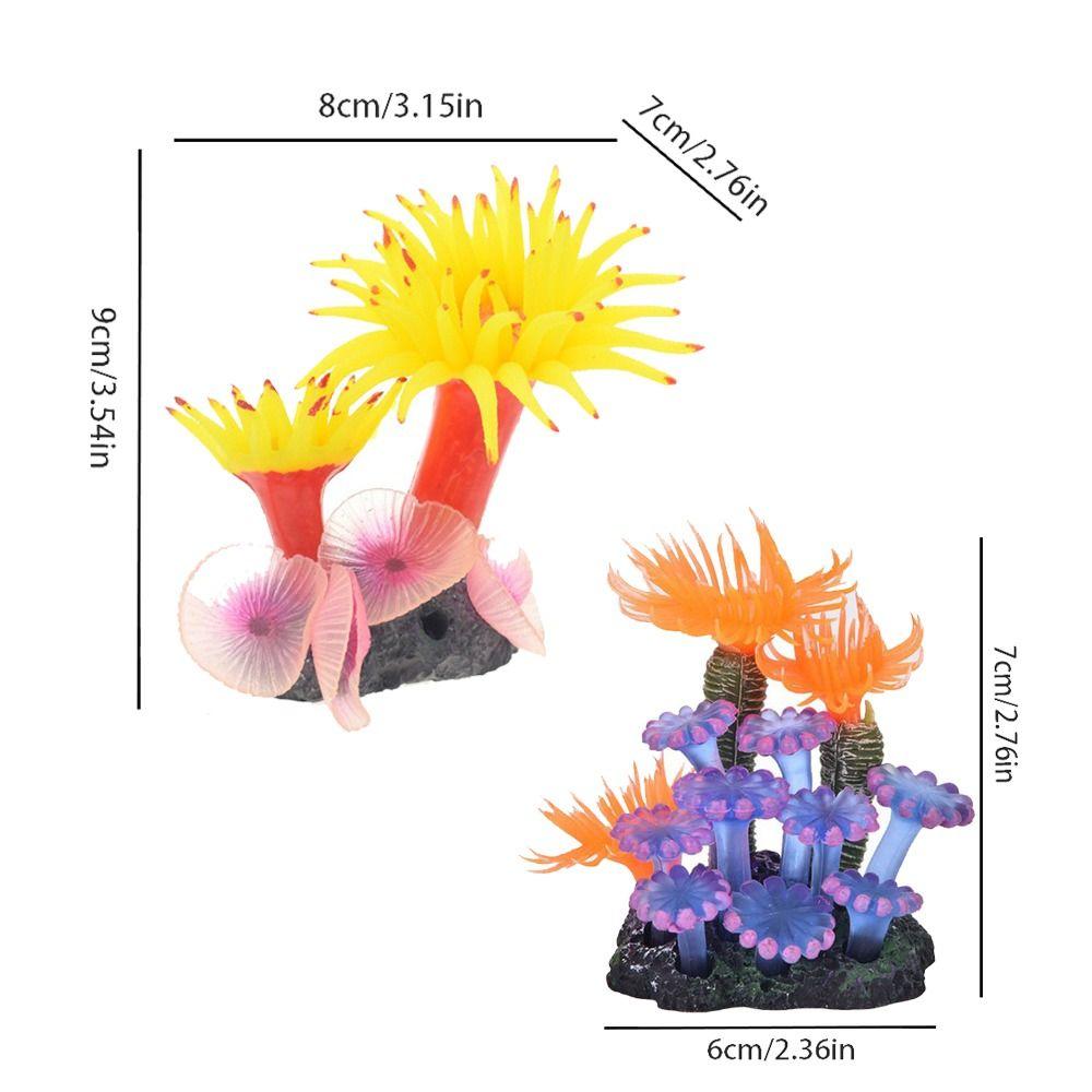 Colorful Aquarium Accessories Fish Tank Decoration Artificial Coral Fake Coral Coral Reef Stone