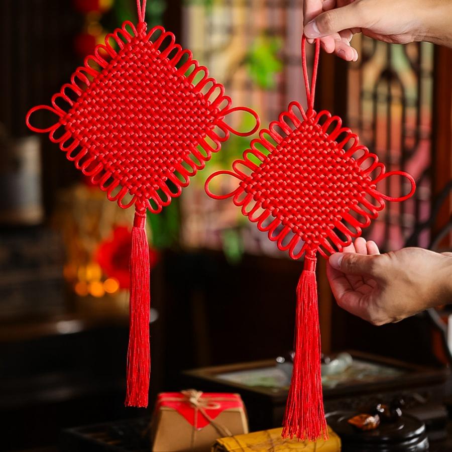 1pc 2026 Year of the Horse Spring Festival Chinese Knot Chinese New Year Pendant Store Home Holiday Party Decoration Gift