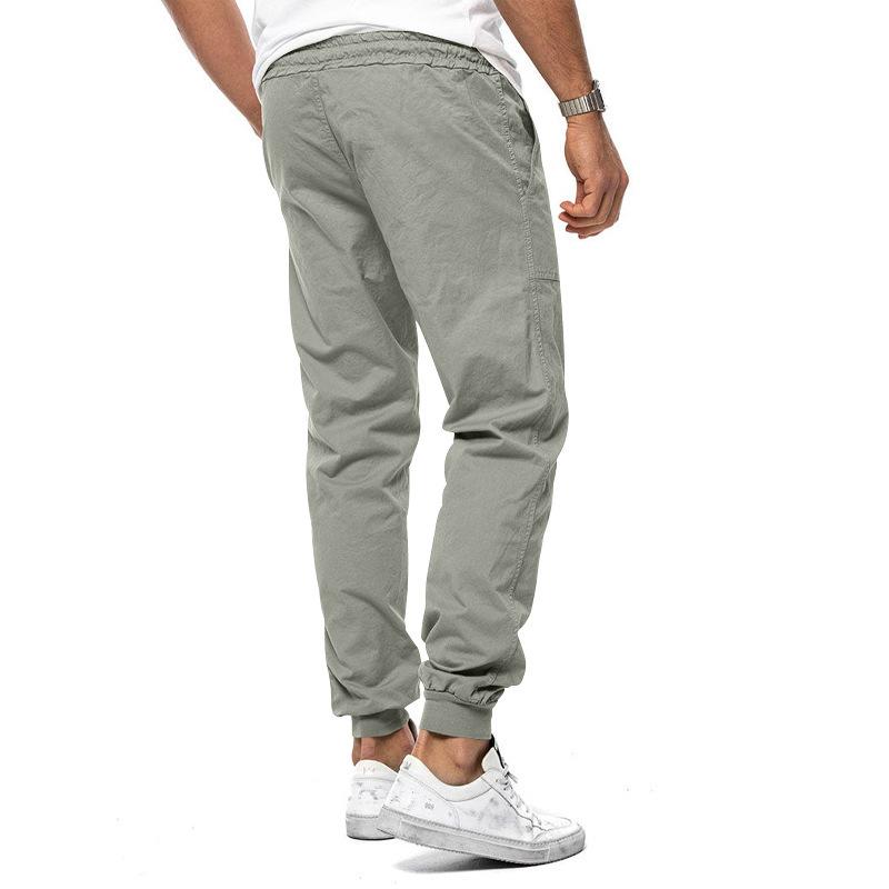 Spring and Summer Men's Classic Drawstring Woven Casual Sports Pants Loose and Comfortable Fashion Drawstring Pants
