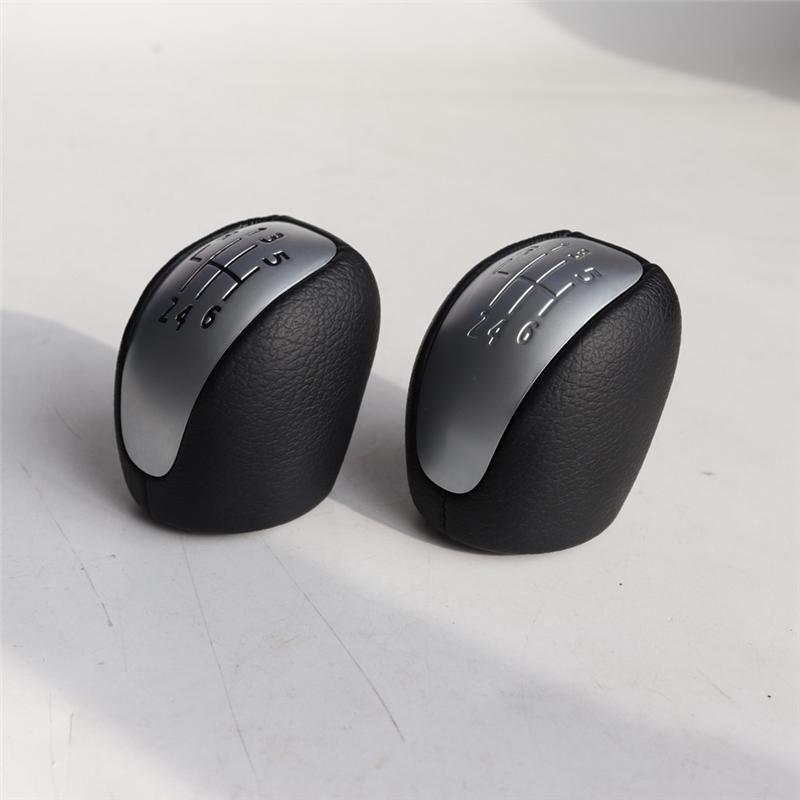 For Renault Laguna III MK3 2007-2015 Manual 6 Speed Head Gear Knob Shift A White Typeface