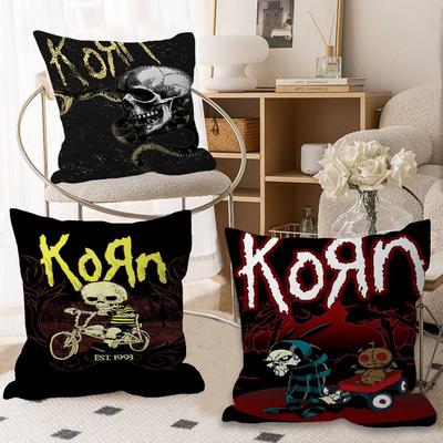 K-korn-Rock Band Cushion Cover Decorative Pillow Sofa Home Decor Case Pillow Cases