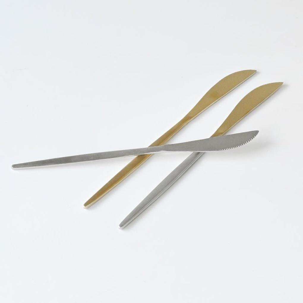 Avella Matt Edelstahl Dessertmesser Silber