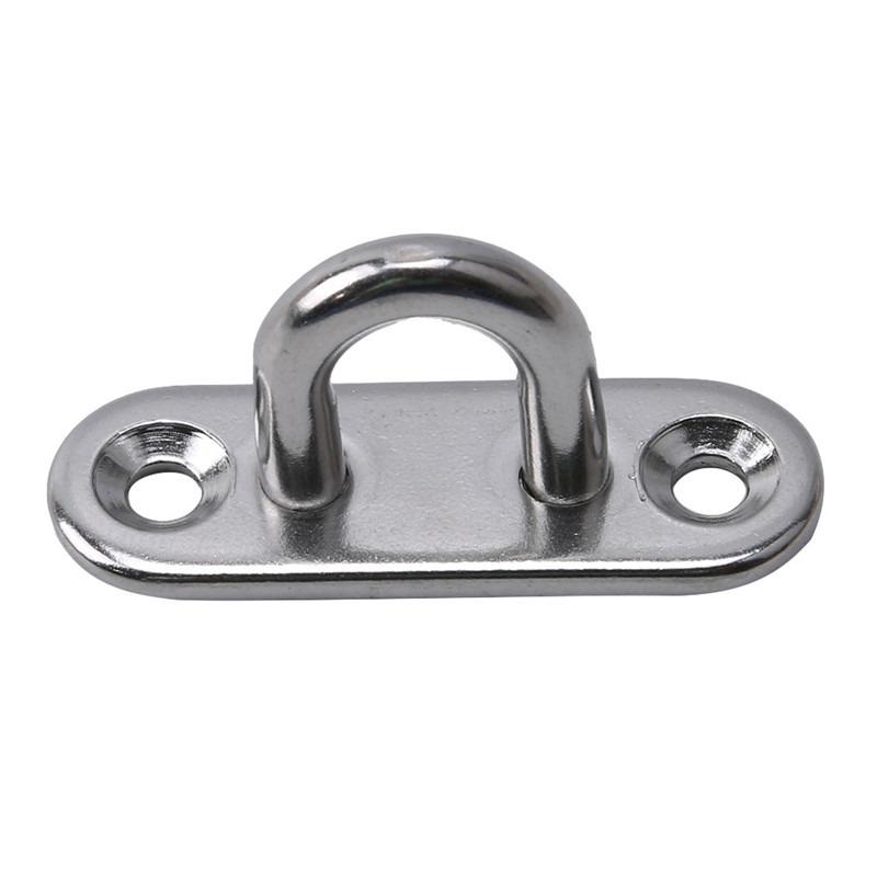 304-M6 M5 M8 Oval Eye Board Marine Deck Buckle Staple Boat Shade Sail Mounting Fastening Set - 304 Marine Grade Stainless Steel