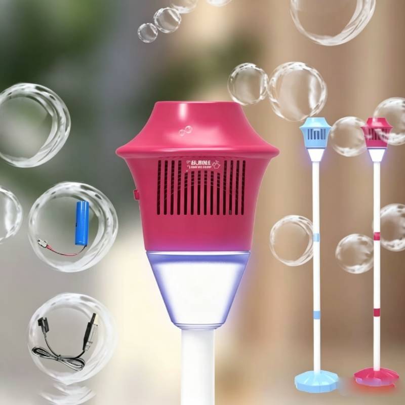 Bubble Machine For Kids Outdoor Play With Multihole Bubble Generator For Camping And Parties