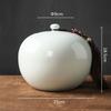 Ceramic Tea Pot Round Storage Airtight Container Chinese Vintage Bottle General Can Caddy Organizer