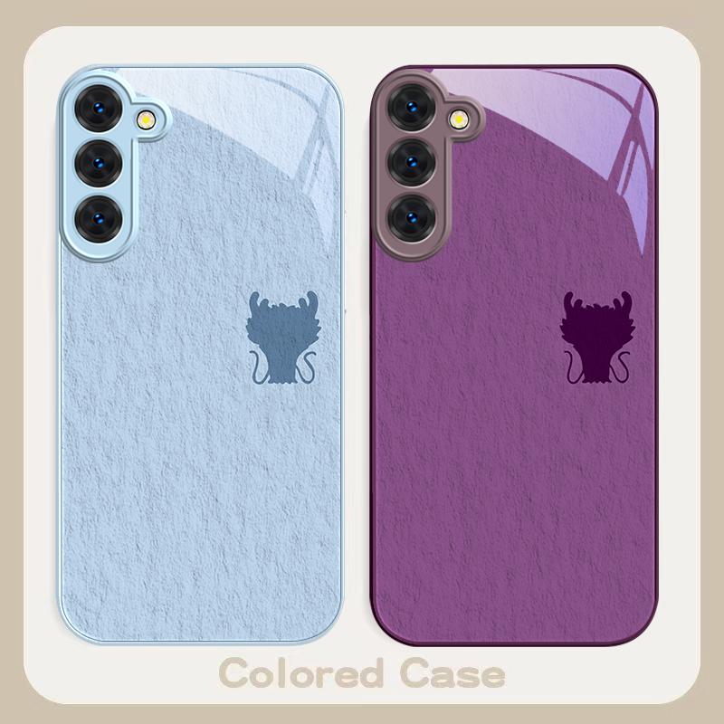 A sleek deep blue faucet For Samsung S26 S22 S8 9 10 S20 Ultra S21 Pro S22 Plus S23 FE S24Ultra S25 Edge S24+ Glass Phone Case