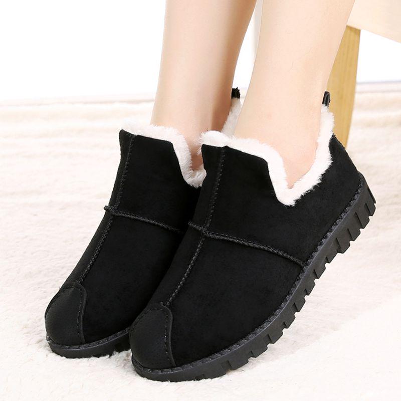 Ankle Boots Snow Boots Women Flats Winter Fashion Warm Winter Short Boots New Arrival Women Shoes Fur Plush Insole Shoes Women