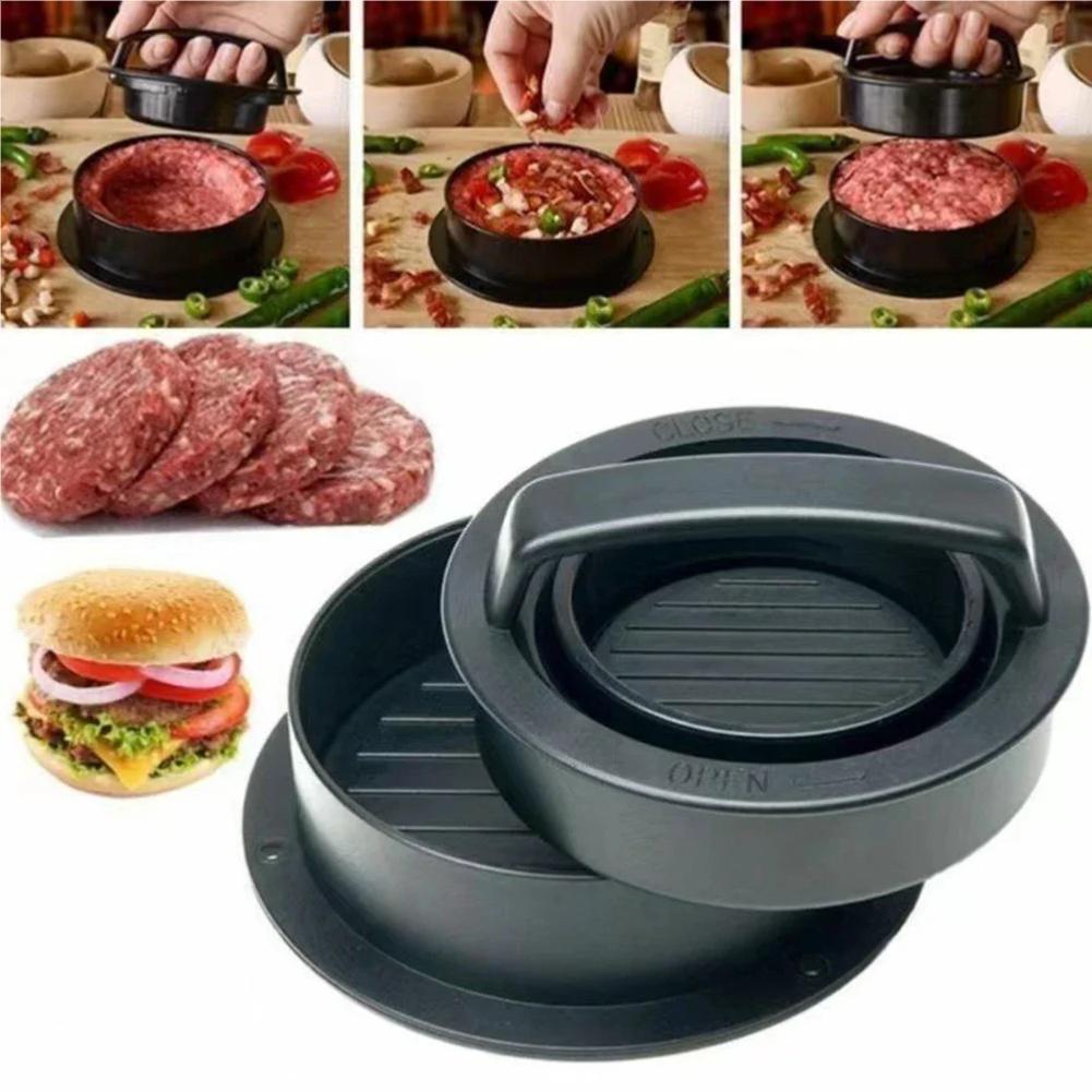 Hamburgerpresse Patty Maker Burgerpresse 3 in 1 Antihaft Fleisch Rindfleisch Gemüse Hamburgerform Küchenhelfer zur Patty-Herstellung