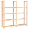 Day and Night - Day and Night Storage Shelf 5 Levels Solid Pine Wood 500 Kg