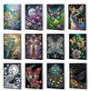 50-Page A5 Size 5D DIY Diamond Art Painting Notebook Kit Rhinestone Art Painting Notebook Kit Diamond Painting Notebook Set