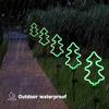 Fluorescent Christmas Tree Solar Light Outdoor Landscape Courtyard Lamp Garden Decoration Lawn Light Stake Light for Christmas