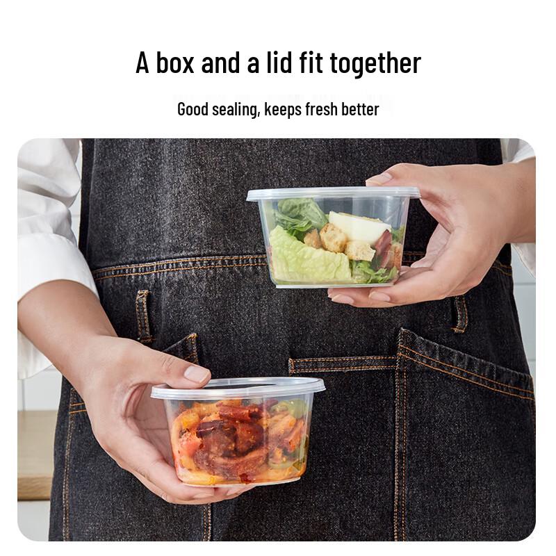 Jingdong Original Disposable Microwavable Round Plastic Food Containers