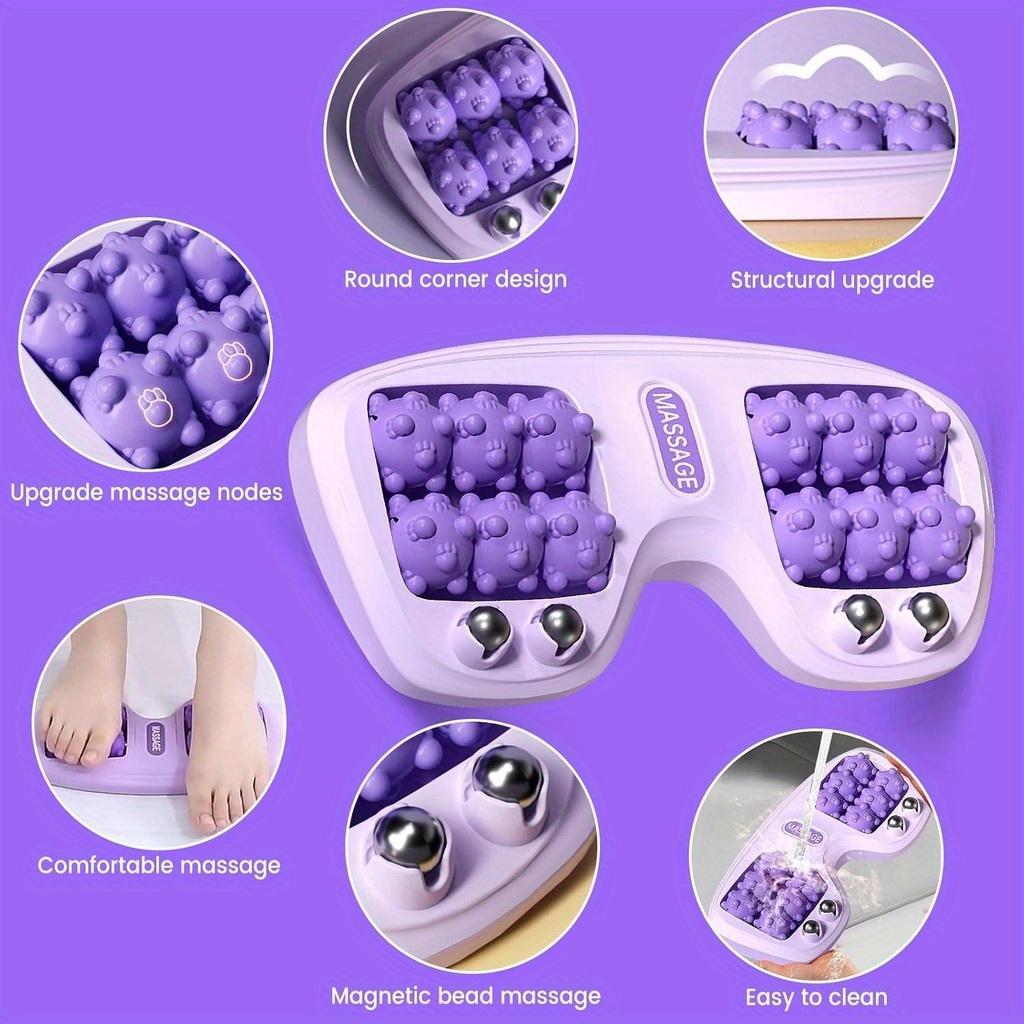 Foot Roller Massager whit Acupressure Balls Ergonomic Design Durable Plastic Non-Slip Construction for Reflexology Portable