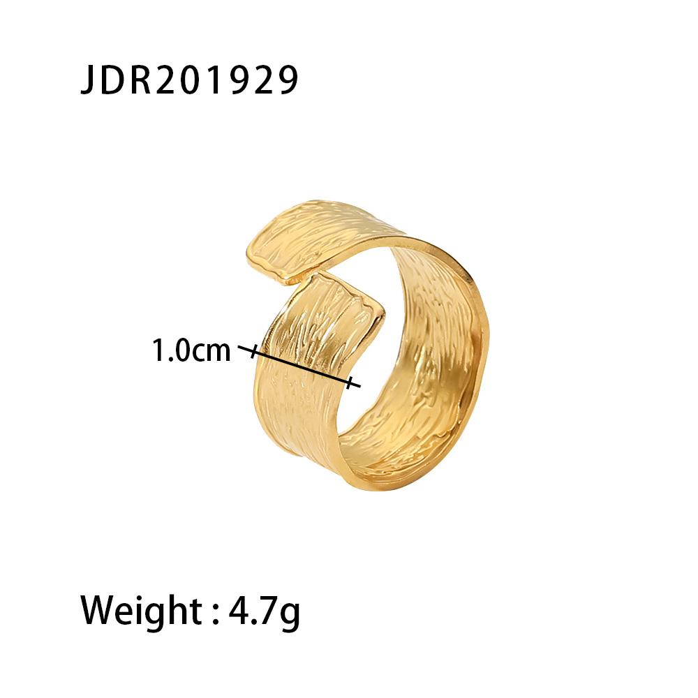 Uworld Minimalist 316L Stainless Steel INS Ring High Quality Waterproof Charm Metal Gold Silver Color Fashion Finger Jewelry