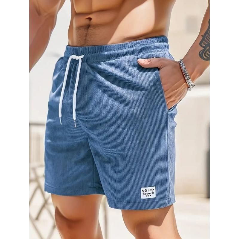 Men's Embroidered Detail Shorts