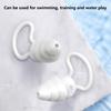 1 Pair Silicone Noise Reduction Earplugs Washable Waterproof Soft Reusable Hearing Protection Concerts Work Study Sleeping Silent Earplugs