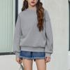 Jungen Mädchen Pullover Oberteil Lockerer Schnitt Farbe Sportlich Lässig Oberteil für Kinder