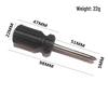 Strong Magnetic Slotted & Phillips Screwdriver Set, Black Handle (5.0, 3.0, 4.0)