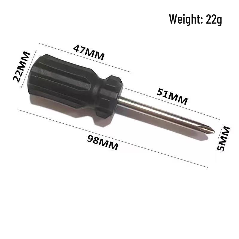 Strong Magnetic Slotted & Phillips Screwdriver Set, Black Handle (5.0, 3.0, 4.0)