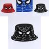 Cartoon Spider Fisherman Hat With Sun Protection For Kids Outdoor Summer Casual Wear