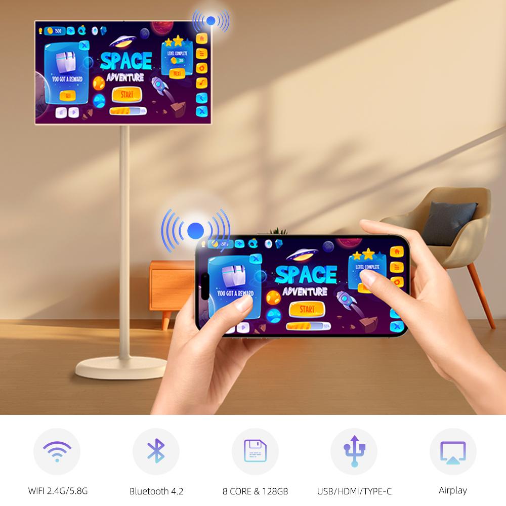 MWE EU/USA Local Stock 22/24/32/43 Inch Mobile Entertainment Android Screen Smart TV Android System High Quality