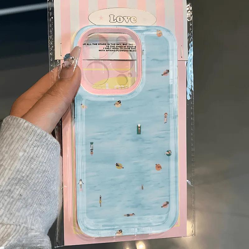

Summer Swimming Crowd Phone Case For Samsung Galaxy S26 S23 S24 S22 S25 Ultra Plus Cover For Galaxy S25+ S24+ S23+ S22+ Fundas Galaxy S26Ultra