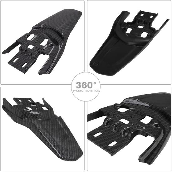 Motorcycle Rear Fender Mudguard for Surron Sur Ron LBX X260 X160 Electric Dirt Bike,Carbon Fiber Texture,PP Material