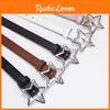 Trendy Pu Leather Star Emblem Belt For Women Perfect For Dresses And Casual Outfits