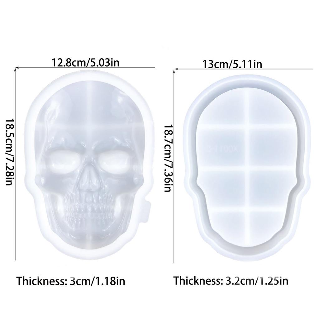 Silicone Resin Storage Box Mold with Lid Epoxy Resin Mould for Jewelry and Candle Holder Crafts Home Decoration Moulds