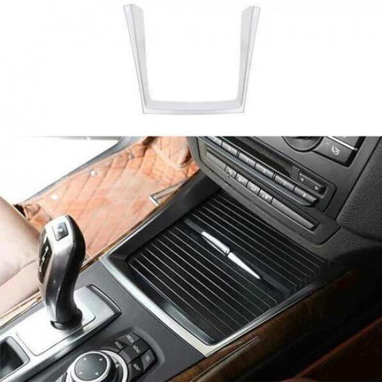 Water Cup Central Console Silver Cover Trim Fits For BMW X5 X6 E70 E71 2008-13
