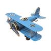 652F Metal Iron Aircraft Biplane Model Hanging Plane Handicraft Ornament Photo Props