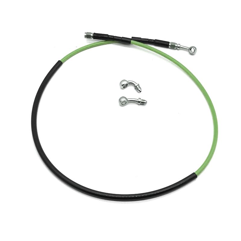 

Motorcycle Front Brake Pipe and Hose Length 1250mm28 90 Degrees for CRF YZF WR KXF SXF EXC KAYO T6 K6 BSE Z7 150 250 300 350 зелений