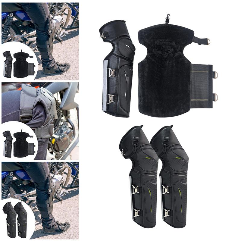 Motorcycle Knee Guards Adjustable Impact Resistant Nonslip Professional for Adults Motocross Knee Pads for Skating Motocross