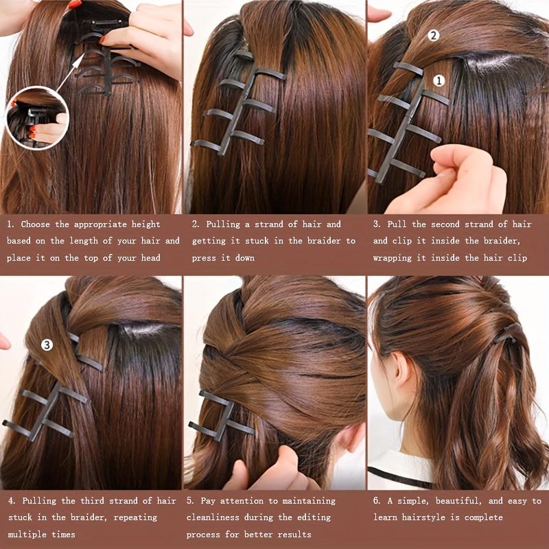 1/3/5 Stück Müheloses Haarstyling mit Haar-Twist-Styling Dutt-Maker Flechter Rolle Haken für Frauen