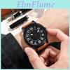 Quartz Watch For Men With Luminous Hands Business Casual Alloy Case Leather Strap