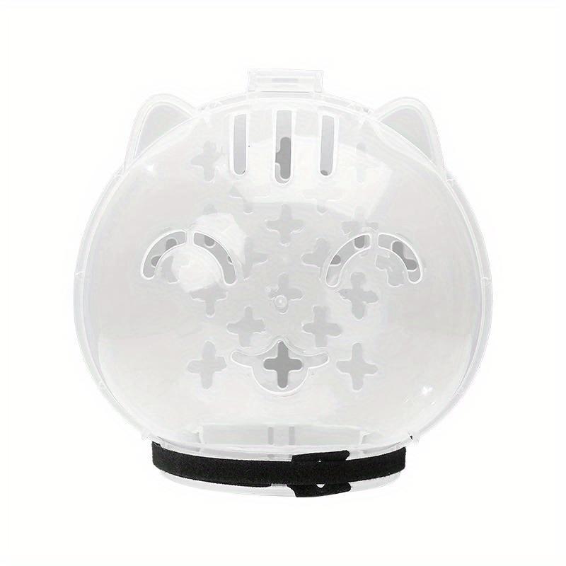[Breathable Anti-Bite Cat Helmet] Stress-Free, Breathable Cat Helmet - Anti-Bite & Lick, Transparent Pet Space Headgear for Bathing and Grooming