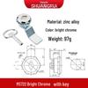 MS722 Zinc Alloy Cylindrical Cam Lock for Cabinet and Control Boxes