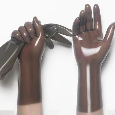 Latex Gloves Men Smoky Transparency Socks Rubber Gloves Adult Unisex Seamless Mask Hood Molding Latex Fetish