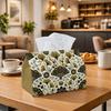 1pc Art Deco Oriental Tissue Box - Ginkgo Biloba Fan Leaf Napkin Storage Box, Suitable for Rolls/facial Tissues/single Sheets, Multi-functional Storag