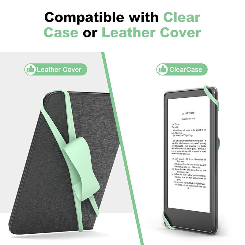 Soft Silicone Hand Strap for 4.7-8" Kindle Tablets Comfortable Lightweight Finger Grip Holder High Elasticity Straps for E-Book